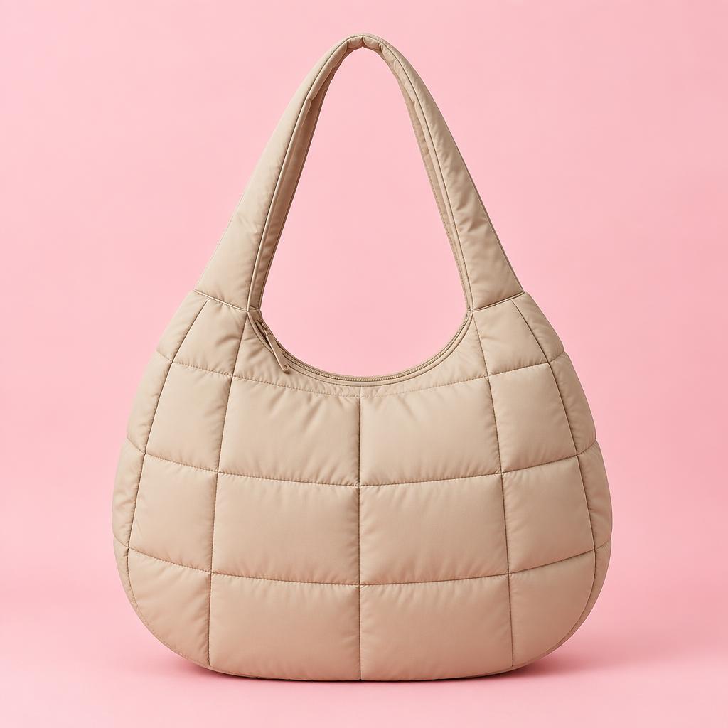 Tote Moon Puffer Bege